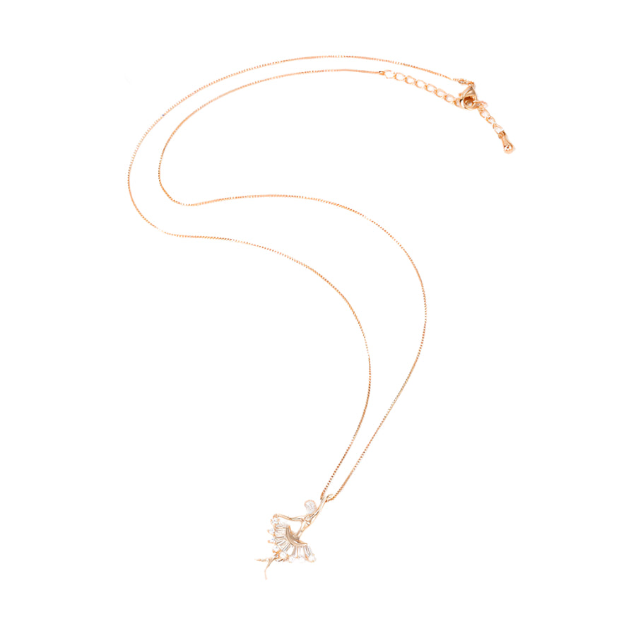 Rose Gold Dancing Elegance Necklace