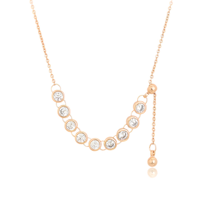 Rose Gold Chainstone Necklace