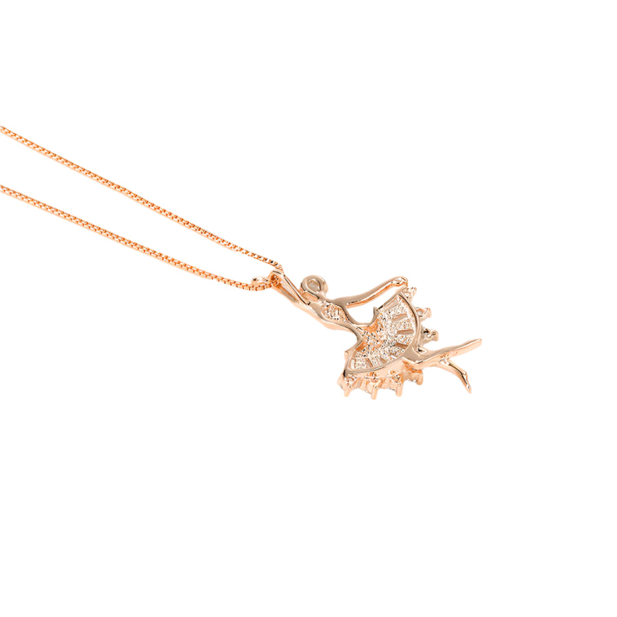 Rose Gold Dancing Elegance Necklace