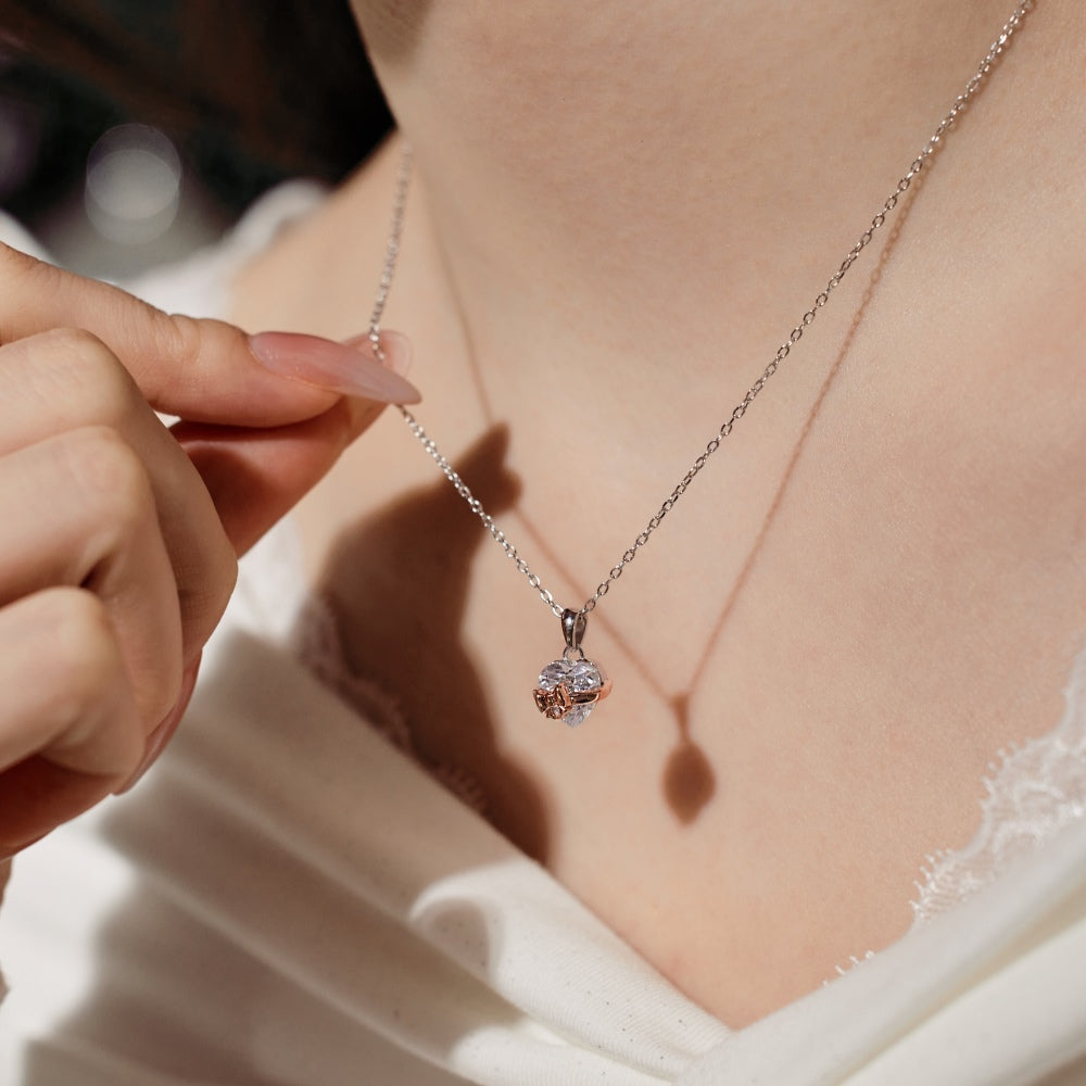 Harmony Radiance Necklace – 925 Sterling Silver| Zircon Pendant