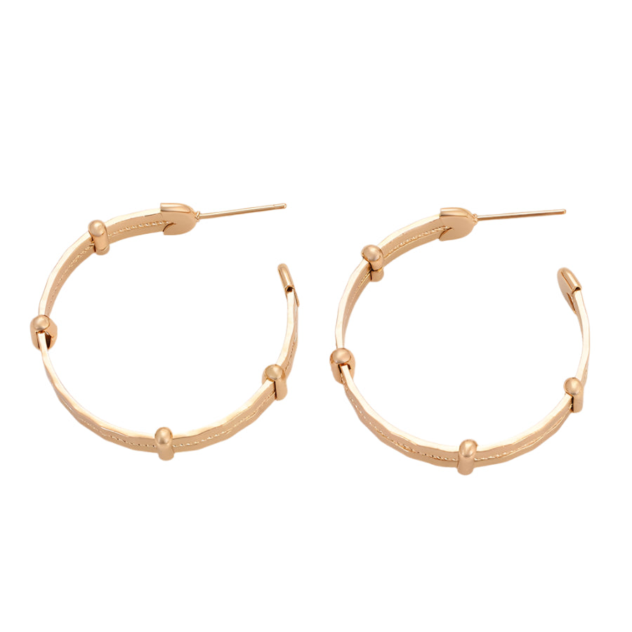 Golden Belt Hoop Earrings