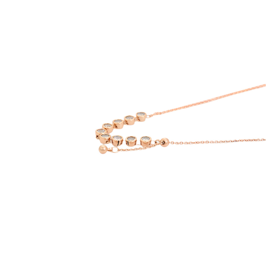 Rose Gold Chainstone Necklace