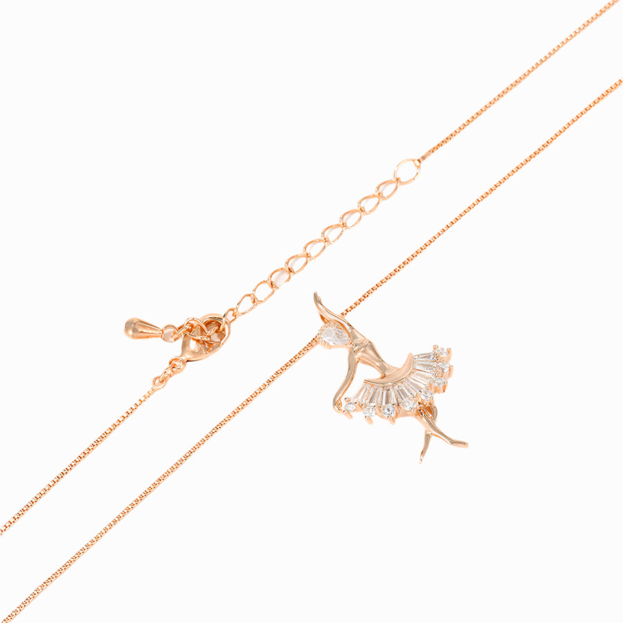 Rose Gold Dancing Elegance Necklace