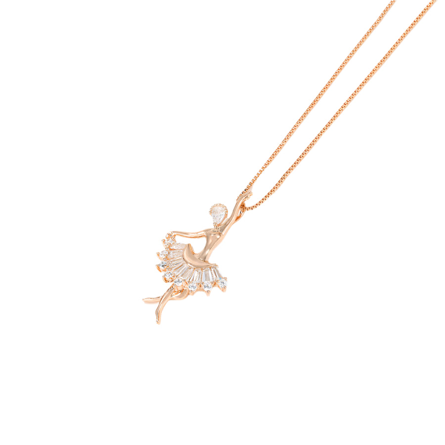 Rose Gold Dancing Elegance Necklace