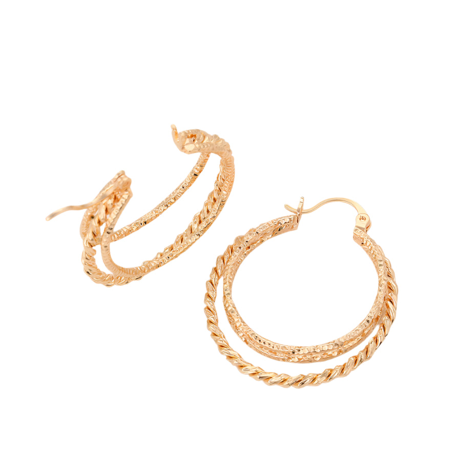 Triple Harmony Hoop Earrings